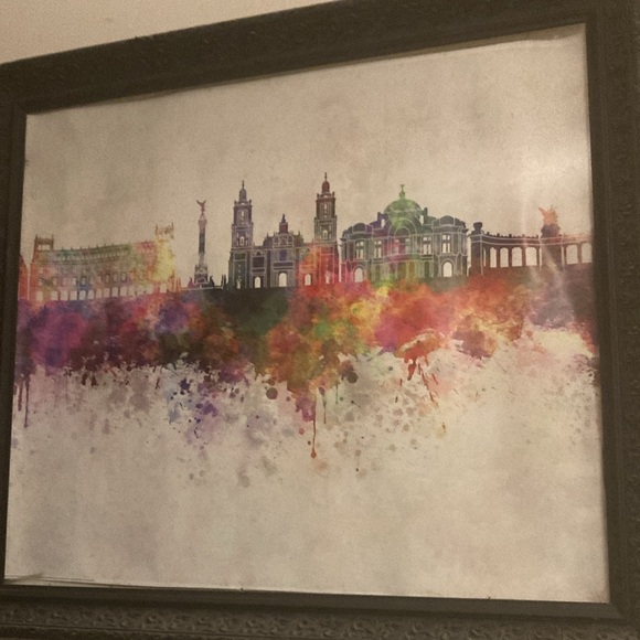Mexico, Mexico City Watercolor Repositionable Sticker POSTER - Picture 1 of 3